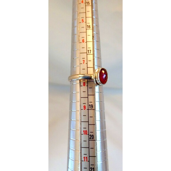 Natural 1.5Ct Pink Tourmaline Sterling Silver Solitaire Ring Sz 7.75 - Picture 8 of 8